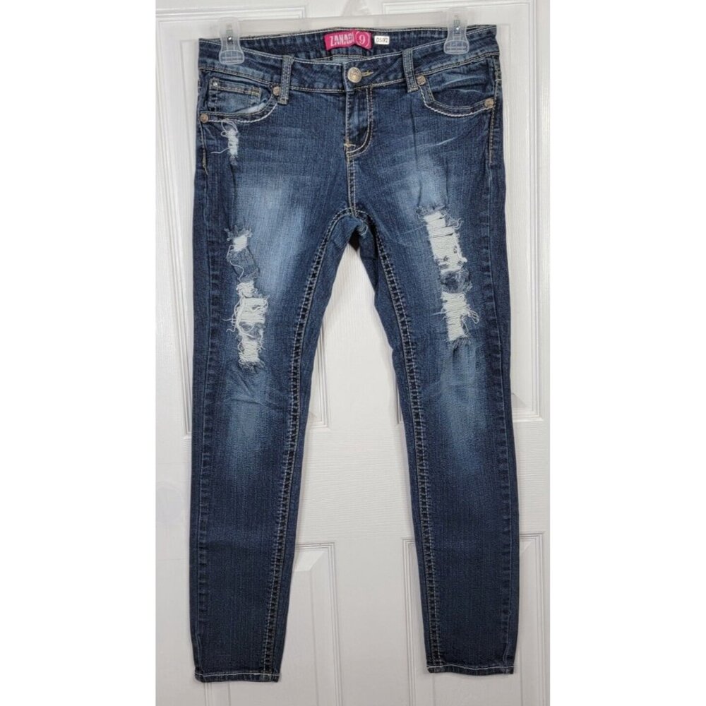 Womens Vintage Zanadi Jeans Distressed Stretch Size 9 (30Wx30L)